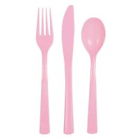 Cutlery x 18 Pieces Lovely Pink