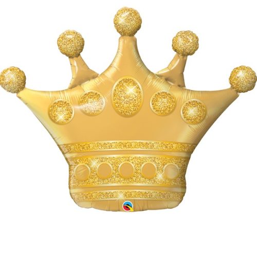 golden crown shape balloon