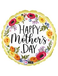 18 inch Mothers Day Wreath Foil Balloon