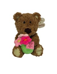 Barley Bear With Flower Pot