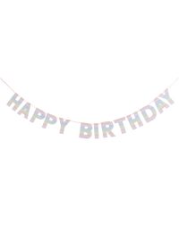 Eco Rainbow Happy Birthday Bunting