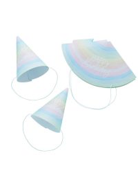 Eco Rainbow Party Hats